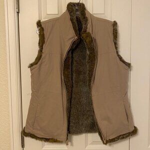 Vest - Reversible Faux Fur Lined